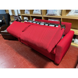 Canapé vrai matelas 17 cm Couchage 140 X 190 JOURNALIER hr35kg/m3 convertible ouverture facile RAPIDO faible encombrement BUBBLE