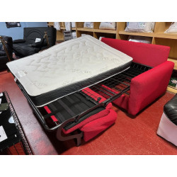 Canapé vrai matelas 17 cm Couchage 140 X 190 JOURNALIER hr35kg/m3 convertible ouverture facile RAPIDO faible encombrement BUBBLE