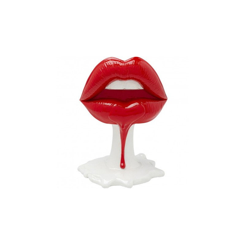 Objet décoratif Hot Lips 26cm Déco lèvres rouges Kare Design embrassez moi !