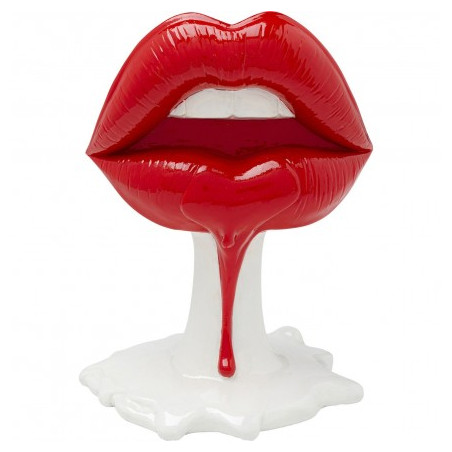 Objet décoratif Hot Lips 26cm Déco lèvres rouges Kare Design embrassez moi !