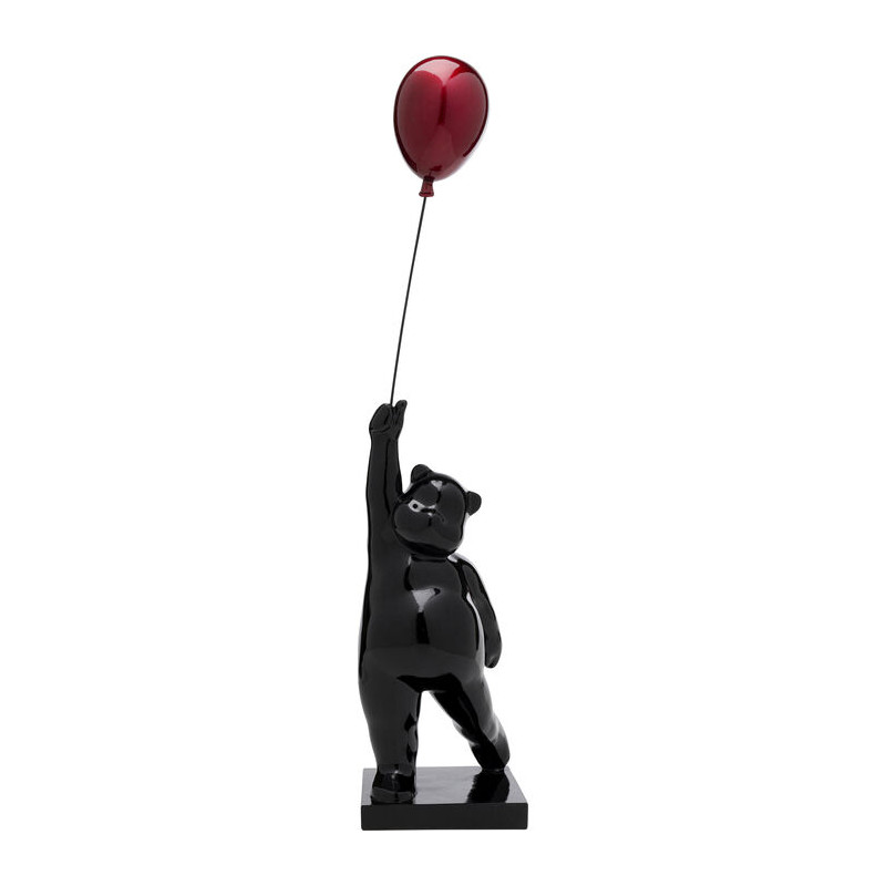 Déco ours noir ballon Kare Design Balloon Bear 74cm esprit banksy oeuvre