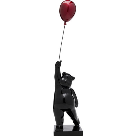 Déco ours noir ballon Kare Design Balloon Bear 74cm esprit banksy oeuvre