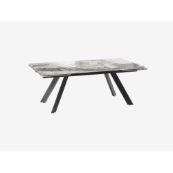 16 PERSONNES largeur 120 cm X 300 cm table repas plateau DESIGN céramique effet marbre motifs suivis AVEC ALLONGES