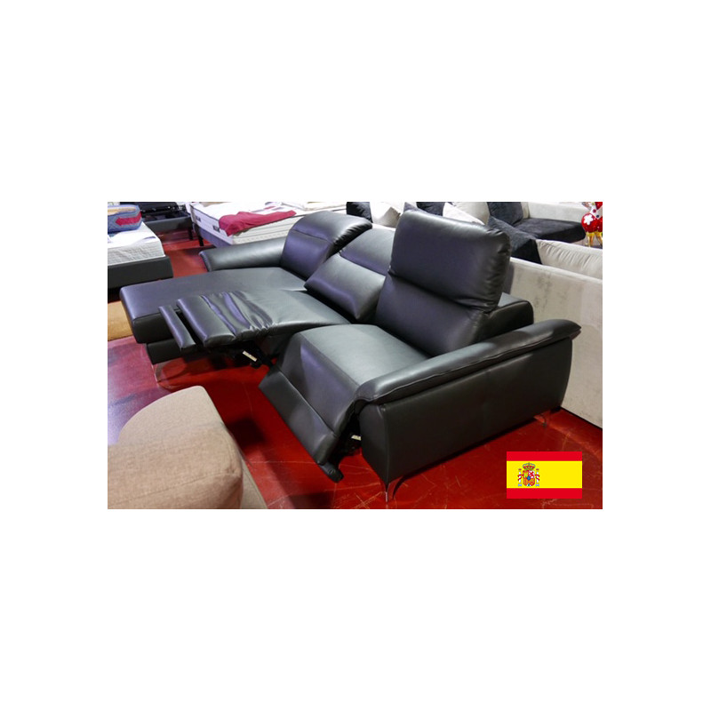 638 CUIR intégral multi-relaxation CANAPE angle confort