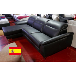 638 CUIR intégral multi-relaxation CANAPE angle confort