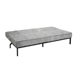 Canapé-lit 'Konya' Gris pour un interieur chic et sobre Hauteur 91 x Largeur 188 x Profondeur 85 cmcm