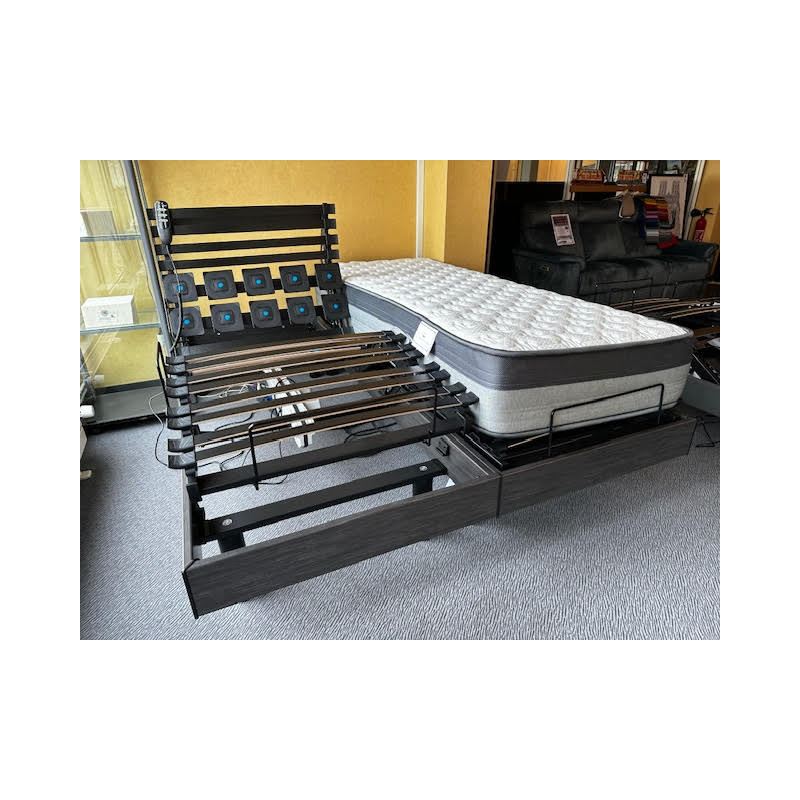 Réf PACK 4 GRAND CONFORT en 160 X 200  Pieds + sommiers 2x 80 x 200 + matelas 2 x 80 x 200